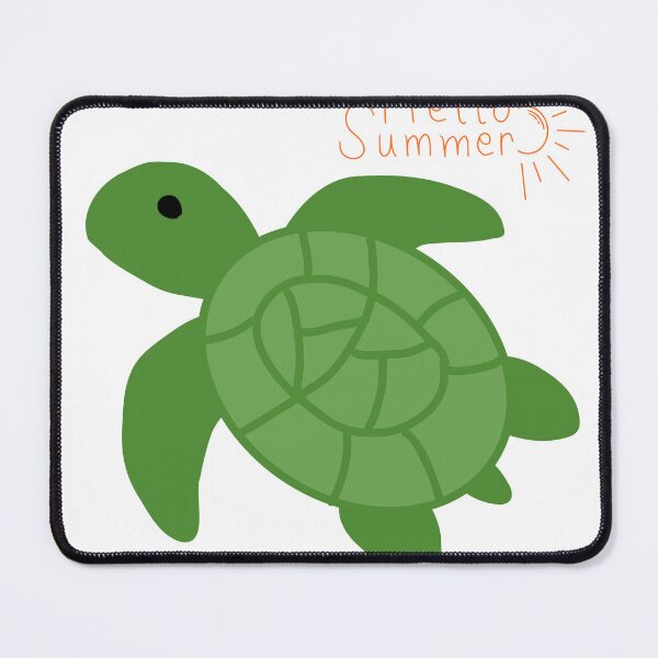 Item preview, Cute Turtle Hello Summer Illustration designed and sold by BigDigital.