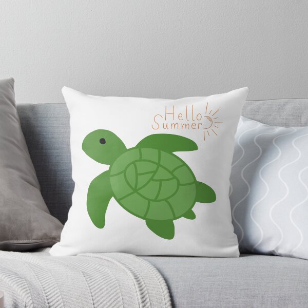 Item preview, Cute Turtle Hello Summer Illustration designed and sold by BigDigital.