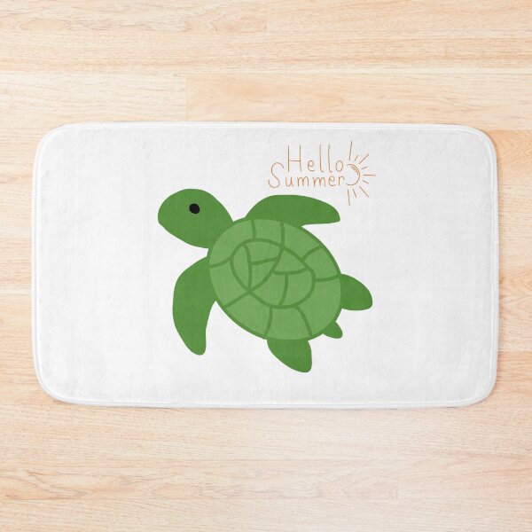 Item preview, Cute Turtle Hello Summer Illustration designed and sold by BigDigital.