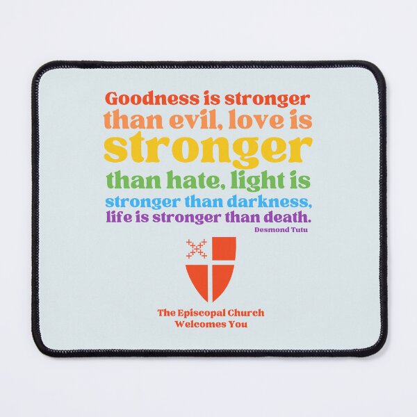 Item preview, Goodness is stronger than evil designed and sold by Canterbury Episcopal Campus Ministry at Texas Tech University .