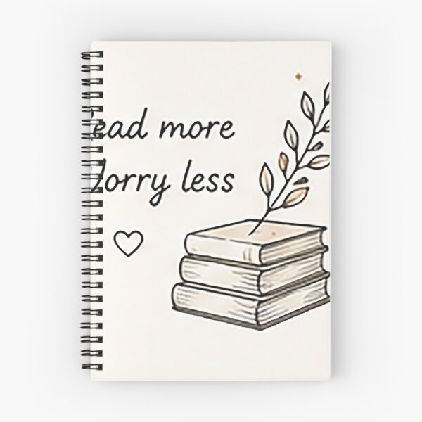Item preview, Read More Worry Less | Inspirational Book Lover Quote designed and sold by Sara-Ai.