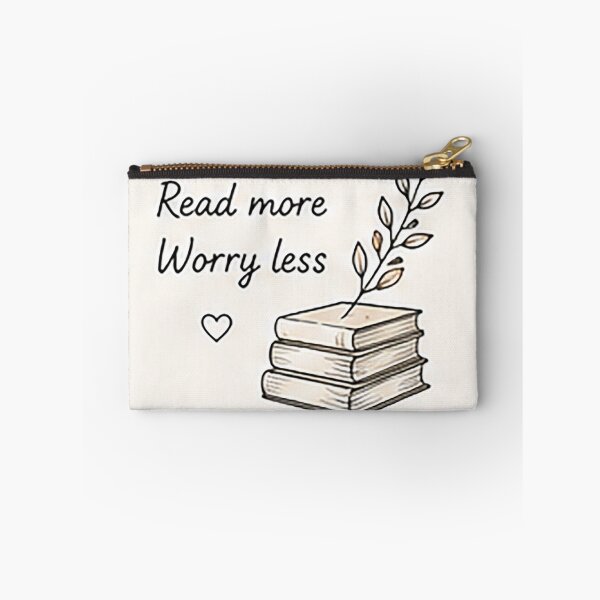 Item preview, Read More Worry Less | Inspirational Book Lover Quote designed and sold by Sara-Ai.