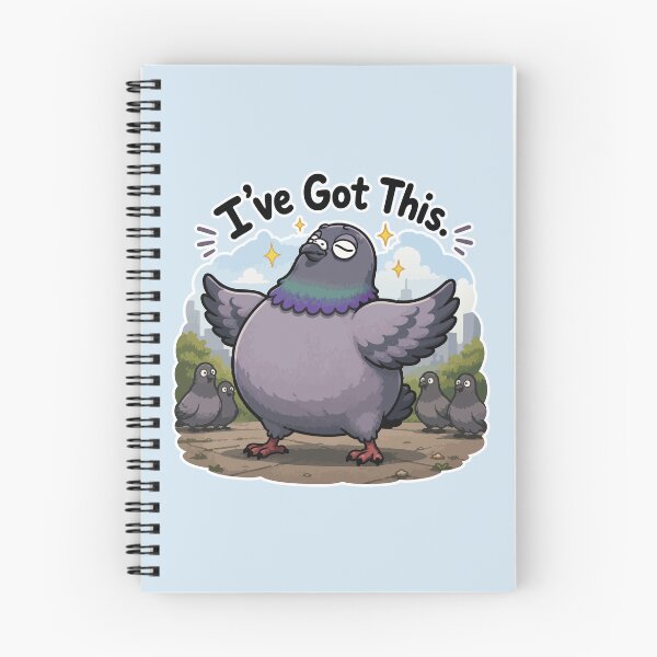Item preview, I've Got This Funny Confident Pigeon Sticker Cute Motivational Bird Meme designed and sold by SimplePoDesign.