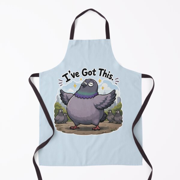 Item preview, I've Got This Funny Confident Pigeon Sticker Cute Motivational Bird Meme designed and sold by SimplePoDesign.