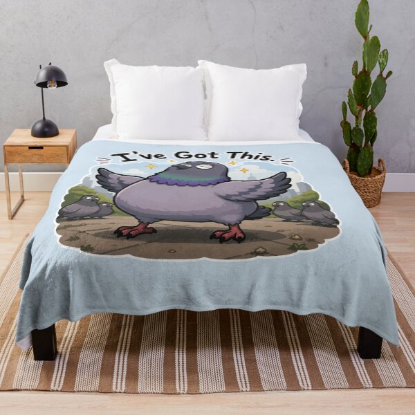 Item preview, I've Got This Funny Confident Pigeon Sticker Cute Motivational Bird Meme designed and sold by SimplePoDesign.