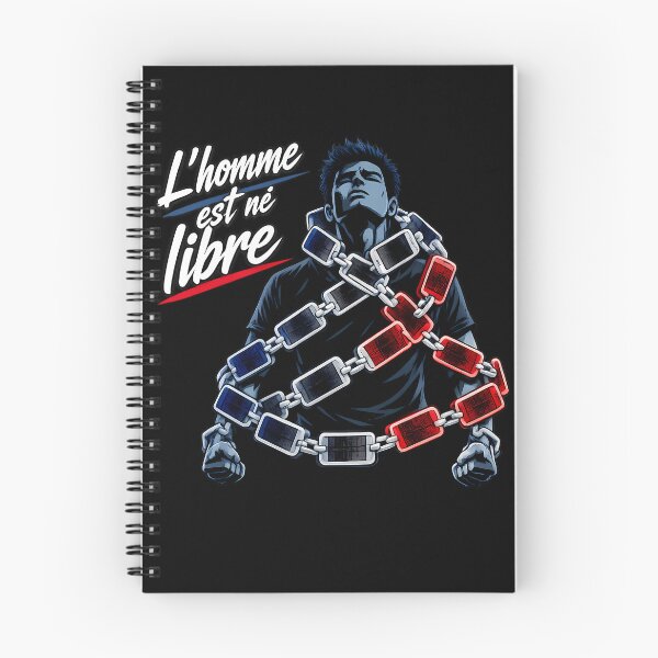 Item preview, L'homme est ne libre Cyberpunk Rousseau Digital Detox designed and sold by MeaningIsUse.