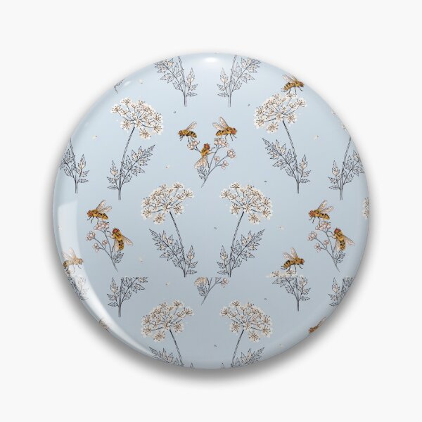 Item preview, Bees and Wildflowers Botanical Print designed and sold by NuvoraNest.