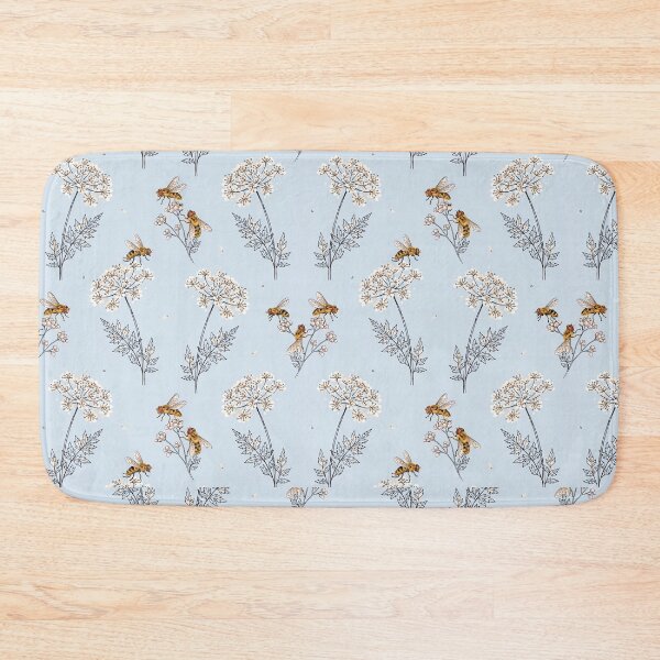 Item preview, Bees and Wildflowers Botanical Print designed and sold by NuvoraNest.