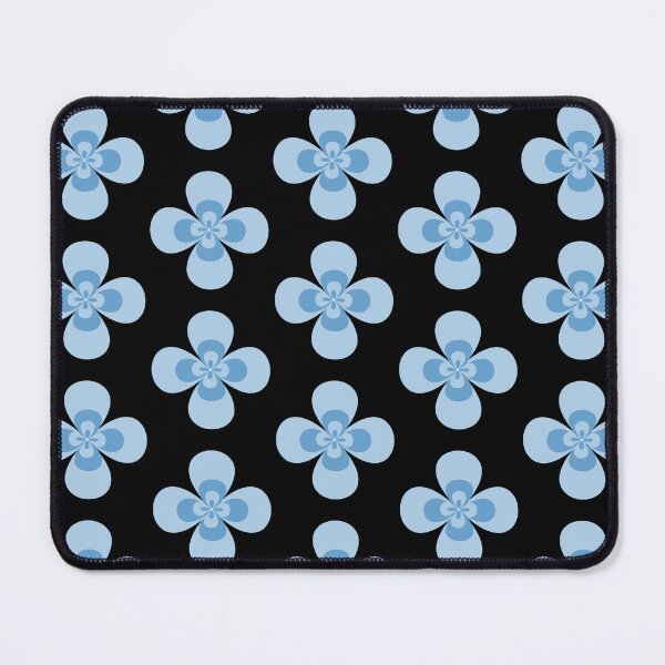 Item preview, Mid Century Modern Blue Retro Quad Flower Graphic. designed and sold by Jyoti Digital Artist.