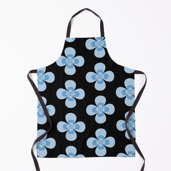 Item preview, Mid Century Modern Blue Retro Quad Flower Graphic. designed and sold by ​Jyoti Digital Artist.