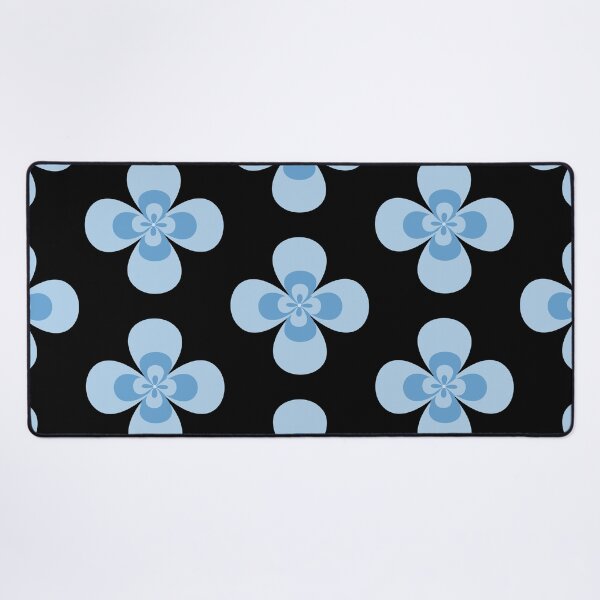 Item preview, Mid Century Modern Blue Retro Quad Flower Graphic. designed and sold by Jyoti-Quotes.