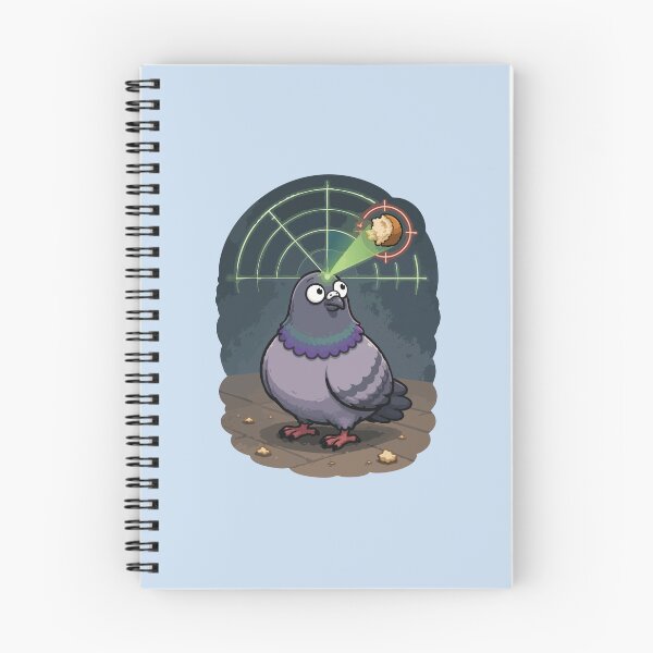 Item preview, Bread Radar Funny Pigeon Sticker Cute Urban Bird Bread Detector designed and sold by SimplePoDesign.