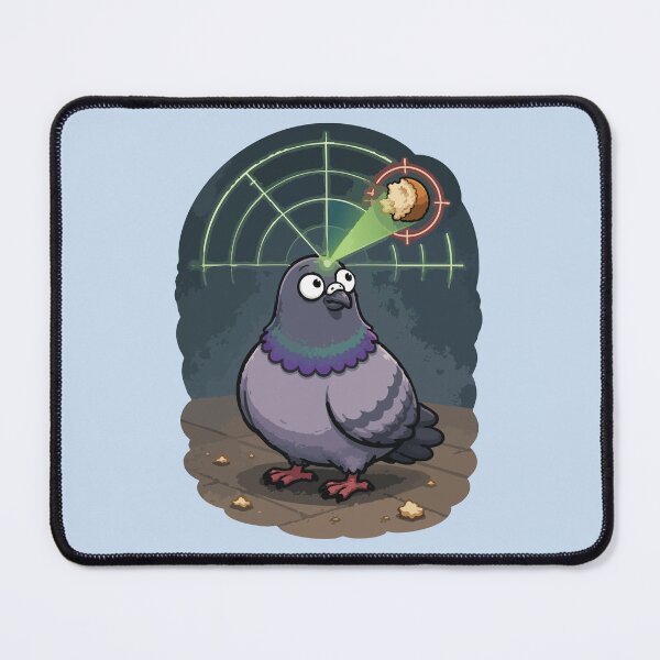 Item preview, Bread Radar Funny Pigeon Sticker Cute Urban Bird Bread Detector designed and sold by SimplePoDesign.