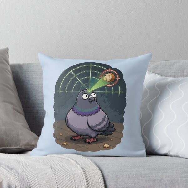 Item preview, Bread Radar Funny Pigeon Sticker Cute Urban Bird Bread Detector designed and sold by SimplePoDesign.