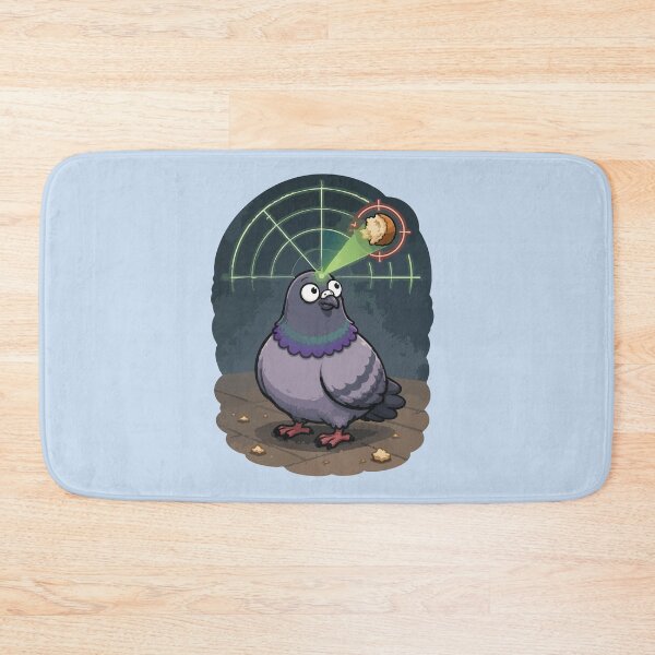 Item preview, Bread Radar Funny Pigeon Sticker Cute Urban Bird Bread Detector designed and sold by SimplePoDesign.