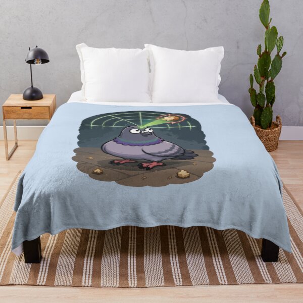 Item preview, Bread Radar Funny Pigeon Sticker Cute Urban Bird Bread Detector designed and sold by SimplePoDesign.