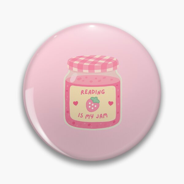 Item preview, reading is my jam pink sticker designed and sold by lootsyshop.