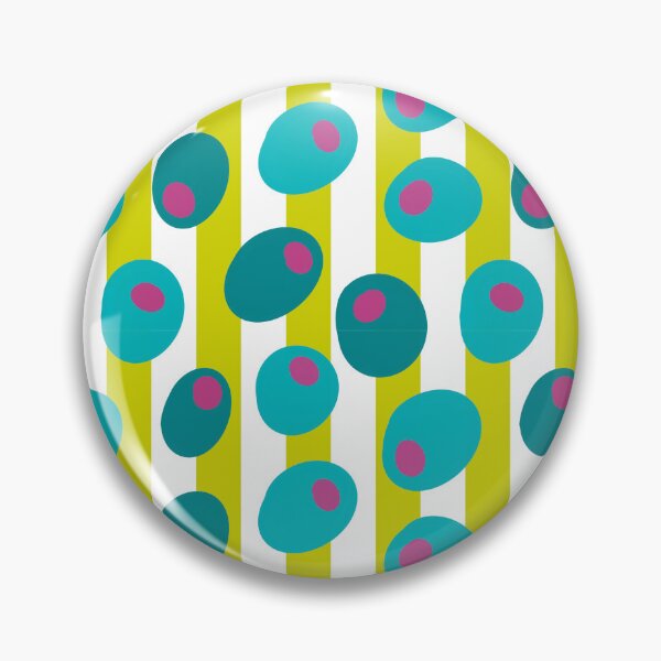 Item preview, Retro Teal Olives Pop Art Stripe Pattern designed and sold by CI Creative Design LLC.
