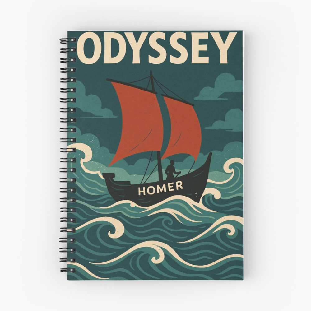 Vista previa del artículo con la obra «Cuaderno de espiral», diseñado y vendido por codeslinger.