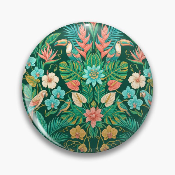 Item preview,  Tropical Birds Garden Pattern designed and sold by ASTRAL ART LAB.