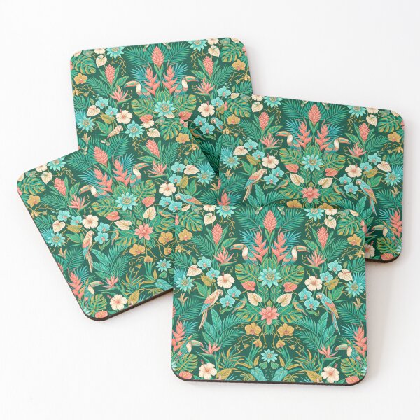 Item preview,  Tropical Birds Garden Pattern designed and sold by ASTRAL ART LAB.