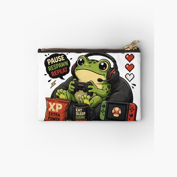 Item preview, Level Up in Life, Boss Every Day – Funny Gamer Frog Retro T-Shirt | Cute Gaming Gift designed and sold by Eljonas77.