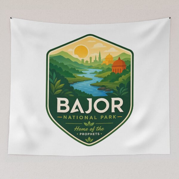 Item preview, Bajor Peaceful World Retro Sci-Fi Travel designed and sold by FrontierCosmic.