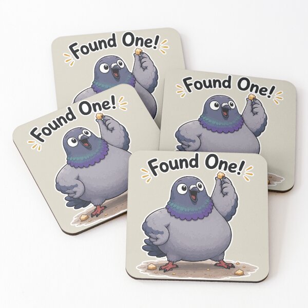 Item preview, Found One Funny Pigeon Sticker Cute Bird Crumb Victory Meme designed and sold by SimplePoDesign.