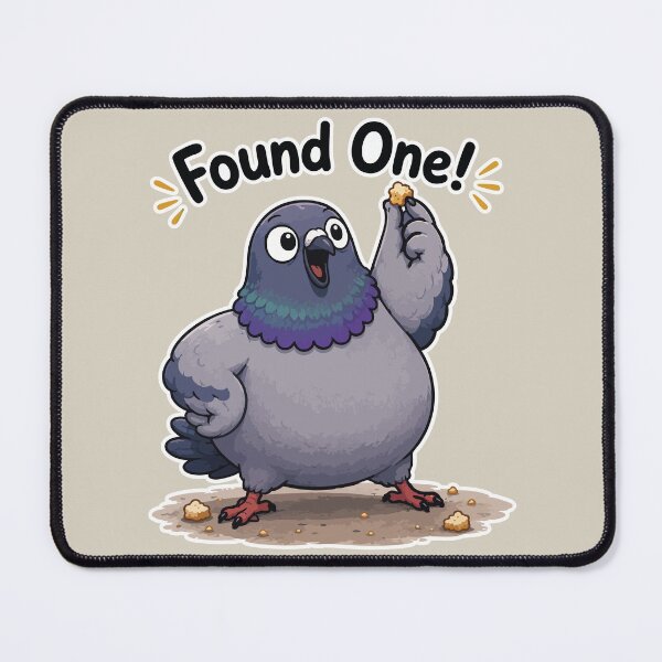 Item preview, Found One Funny Pigeon Sticker Cute Bird Crumb Victory Meme designed and sold by SimplePoDesign.