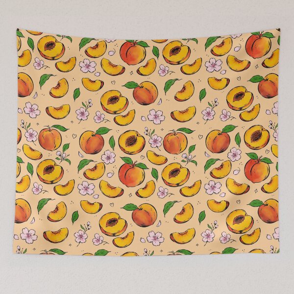 Item preview, Peaches & Flowers designed and sold by PipermintPress.