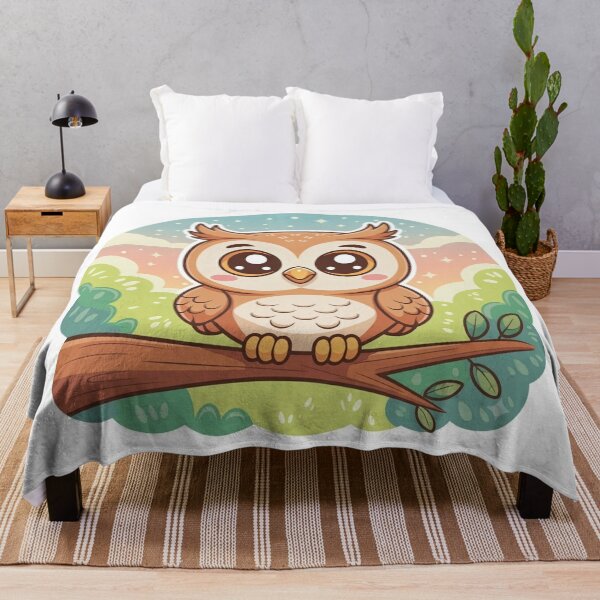 Item preview, Cute Kawaii Owl Sticker Illustration designed and sold by GabeMountainArt.