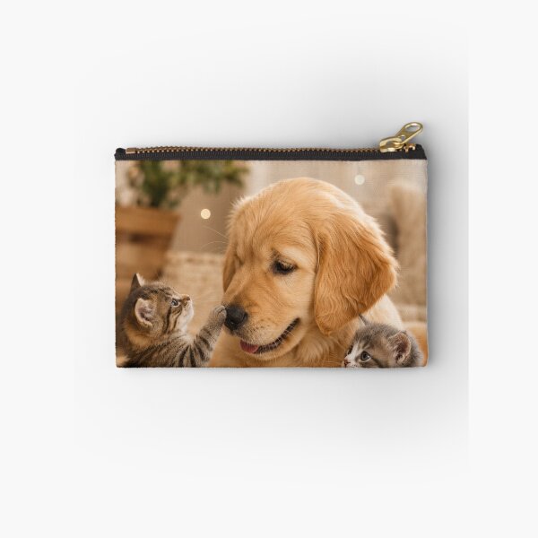 Item preview, Golden Retriever and Kitten Friends designed and sold by BagFactoryUK.