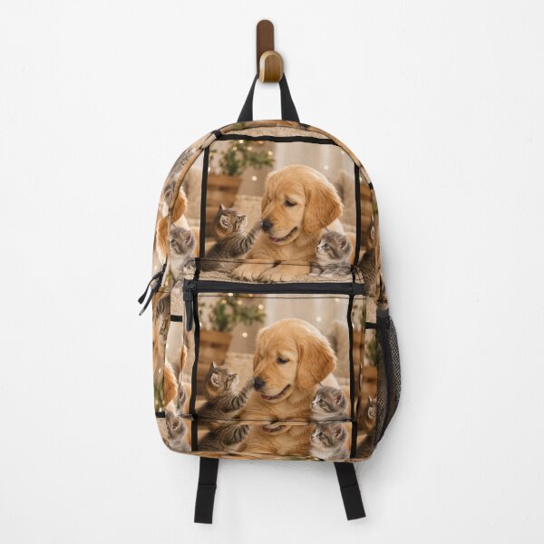 Item preview, Golden Retriever and Kitten Friends designed and sold by BagFactoryUK.