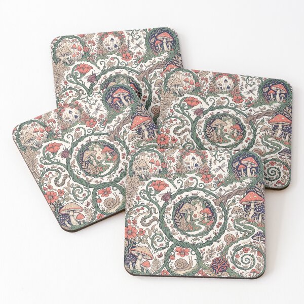 Item preview,  Mushroom Forest Garden Pattern designed and sold by ASTRAL ART LAB.