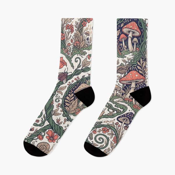 Item preview,  Mushroom Forest Garden Pattern designed and sold by ASTRAL ART LAB.