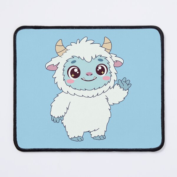 Item preview, Cute Kawaii Yeti Waving Hello | Cryptid Abominable Snowman designed and sold by Hallowed Artistry.