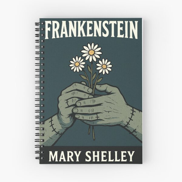 Item preview, Frankenstein Poster | Mary Shelley Book Cover Wall Art | Vintage Horror Novel Art Print designed and sold by codeslinger.