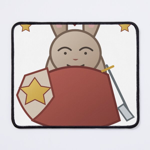 Item preview, Brave Enough Today – Dramatic Rabbit Knight designed and sold by FlamoArt.