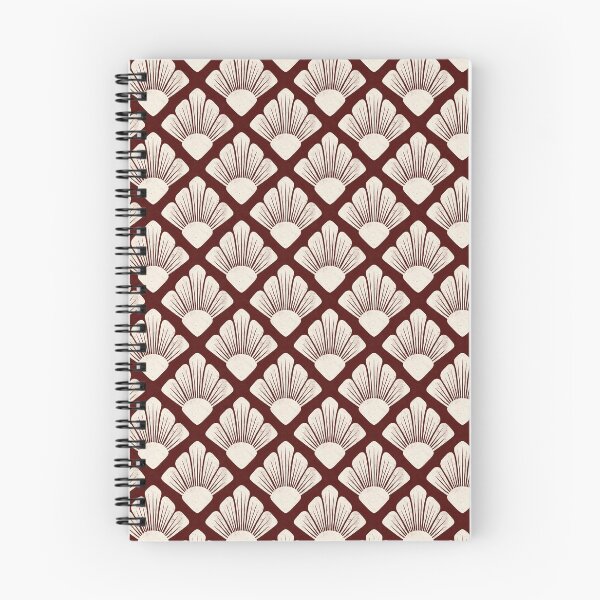 Item preview, Textured Art Deco Floral- Burgundy and Cream designed and sold by StoneyPointRoad.