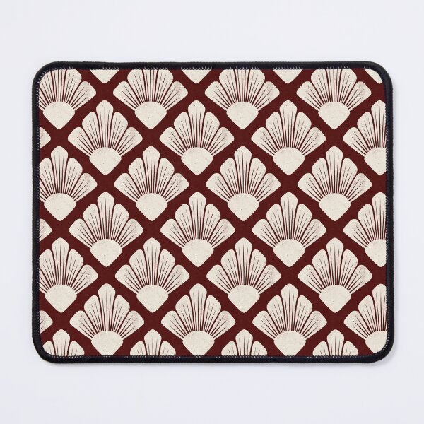 Item preview, Textured Art Deco Floral- Burgundy and Cream designed and sold by StoneyPointRoad.