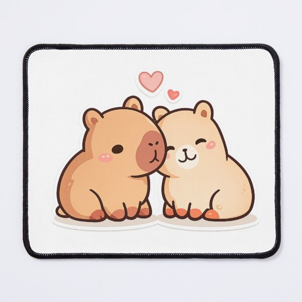 Item preview, Cute Capybara Couple Design designed and sold by StyleBloomes.