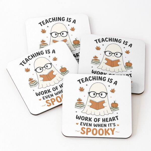 Item preview, Teaching Is A Work Of Heart Spooky Ghost designed and sold by LYRA-Concepts.