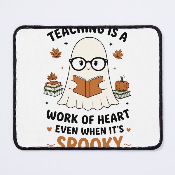 Item preview, Teaching Is A Work Of Heart Spooky Ghost designed and sold by LYRA-Concepts.