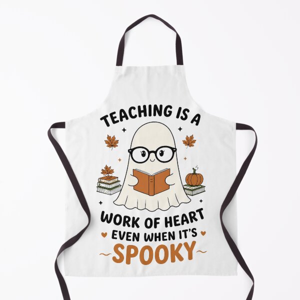 Item preview, Teaching Is A Work Of Heart Spooky Ghost designed and sold by LYRA-Concepts.