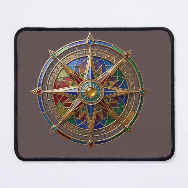 Item preview, Stained Glass Celestial Compass: Legendary Arcane Relic designed and sold by 63Hotpeppers.