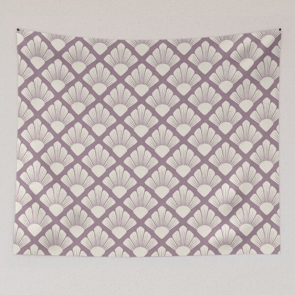 Item preview, Textured Art Deco Floral- Lavender and Cream designed and sold by StoneyPointRoad.