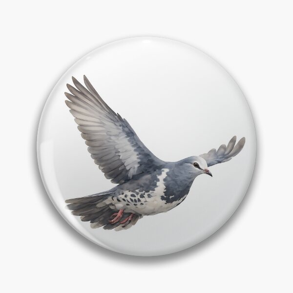 Item preview, Wonga Pigeon in Flight - Watercolour designed and sold by Jaruart.