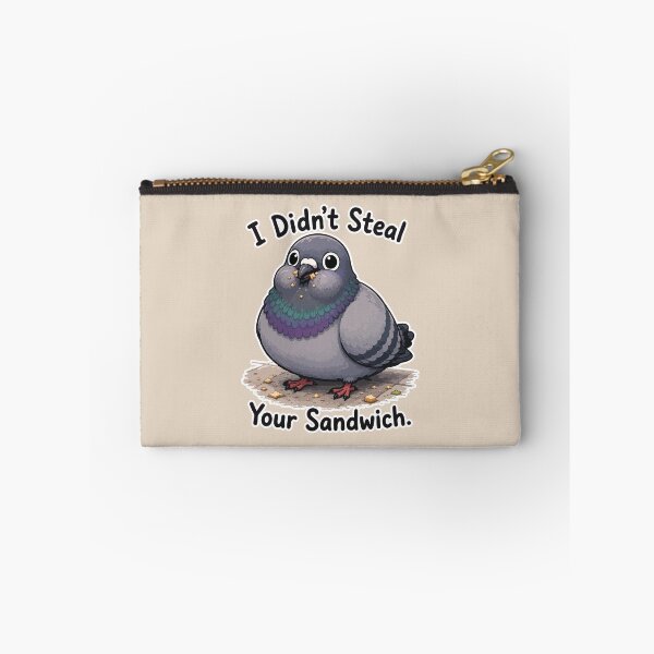 Item preview, I Didn't Steal Your Sandwich Funny Pigeon Sticker Bird Meme designed and sold by SimplePoDesign.