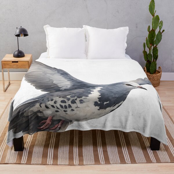 Item preview, Wonga Pigeon in Flight - Watercolour designed and sold by Jaruart.