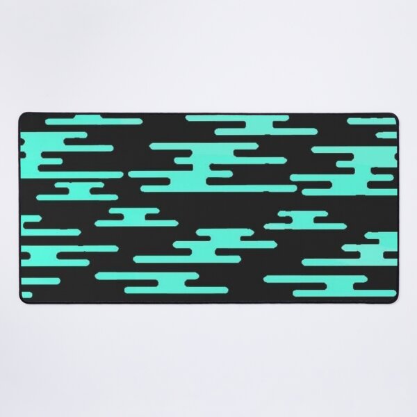 Item preview, Teal Japanese Cloud Pattern Aesthetic Minimalist Art designed and sold by Jimakmo.